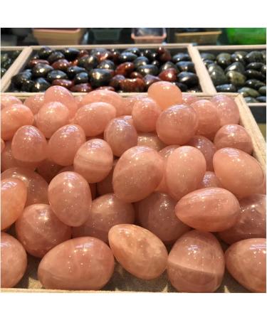Shop Natural Pink Crystal Quartz Beauty Egg - Moisturizing Powder Facial Lifting & Jade Home Goods - 3cm - Buy Online on SooperMarket.com