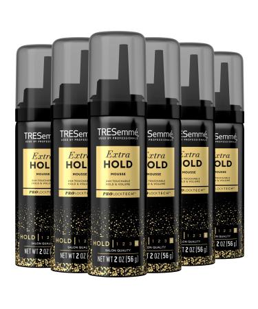 TRESemm Extra Hold Mousse for Curls Volume & Frizz Control - Hair Care Product for Women & Men Travel Size 2 Oz (Pack of 6)