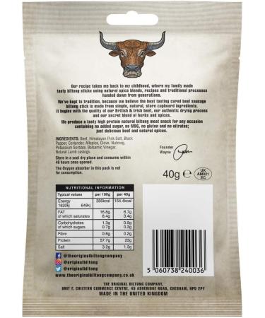 Biltong Taste Box: Original, Smoky BBQ, Piri Piri & Garlic - High Protein, Low Fat Savoury Snack (12 x 30g) - Gluten & Nitrate Free - Buy Online on SooperMarket.com