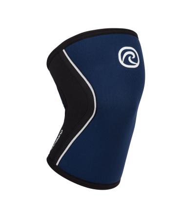 Rehband Kniebandage strength sport knee support for cross fit & heavy training Knee Sleeve made of 5 mm neoprene in many colors & sizes unisex l navy - 1 piece
