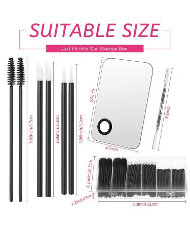 260 Piece Disposable Makeup Tools Kit with Organizer Box and Waterproof Cape - Black - Buy Online on SooperMarket.com
