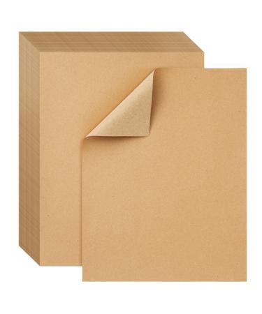 200 Pack Brown Craft Paper for DIY Projects, Classroom, Letter Size Kraft Paper Material Sheets, 130gsm (8.5 x 11 in)