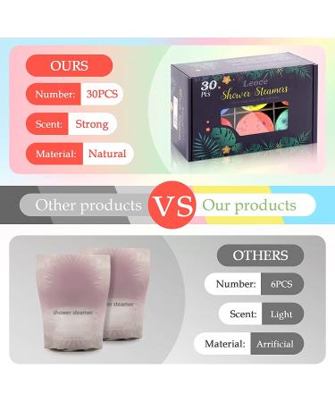 Leoce Shower Steamers - 30 PCS | Aromatherapy Shower Tablets for Relaxation - Buy Online on SooperMarket.com