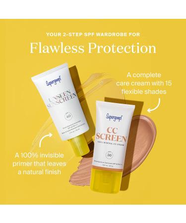 Supergoop! CC Screen SPF 50 - Mineral Color-Corrector & Tinted Moisturizer, 1.6 fl oz 100C - Buy Online on SooperMarket.com