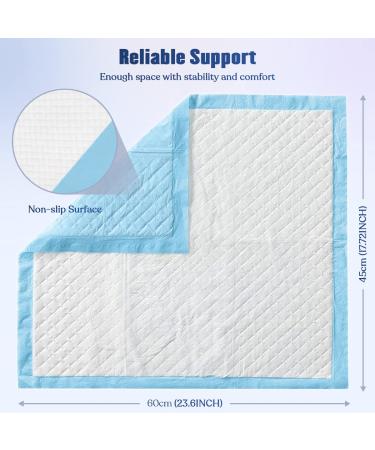 BACTIM Puppy Pads Pack of 50 Super Absorbent Disposable Dog and Puppy Training Pads (60 x 45cm) Multi Layered Leakproof Odour Locking Toilet Trainer Pee Mat for Small to Large Size Pet Incontinence - Buy Online on SooperMarket.com