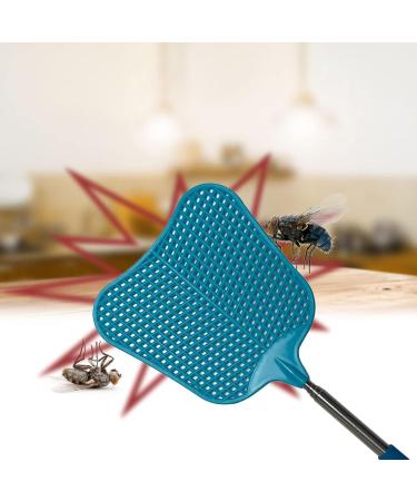 Buy 3-Piece Fly Swatter Set - Extendable Stainless Steel Fly Catcher for Mosquitoes & Insects (Black Red Blue) | International Shipping Available - Buy Online on SooperMarket.com