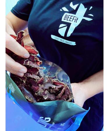 BEEFit Biltong Beef Jerky | 2x250g | High Protein | Gluten Free | Keto Friendly (BBQ) - Buy Online on SooperMarket.com