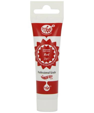 Rainbow Dust Professional Grade Pro-Gel Food Colour 25 g Red