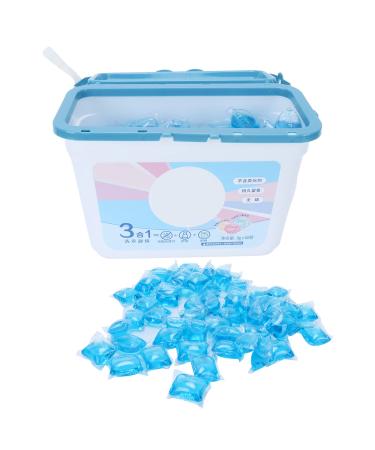 Garosa 60PCS 8g Laundry Washing Cleaning Beads Capsules for Home Travel Washing Cleaning Supplies (Deep Blue Ocean) Bathroom Supplies
