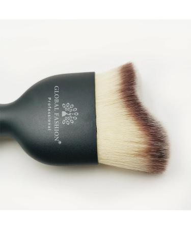Buy Dual-Action Brush for Foundation & Powder - Global Fashion | 10x6x3cm 15g Black - International Shipping - Buy Online on SooperMarket.com