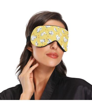 Haskirky Light Blocking Eye Mask - Adjustable Adult Men/Women | Travel, Yoga, Meditation | Comfortable Cat Paw Print | Deep Sleep Aid - Buy Online on SooperMarket.com