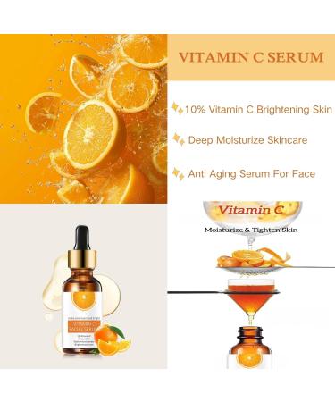 Trendyfave Vitamin C Serum for Face Vitamin C Face Serum Dark Spot Remover for Face Brightening Serum For Anti Wrinkle Reduce Fine Lines Vitamin C Hydrating Serum Serum Skincare Face Care - Buy Online on SooperMarket.com