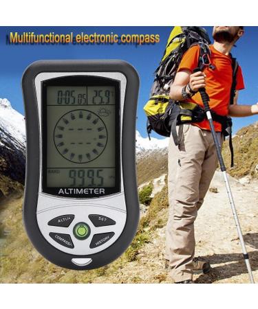 VGEBY Altimeter Watch - 8 in 1 Multifunctional Outdoor Digital Compass LCD Altimeter Barometer Thermometer - Ideal for Hiking - Buy Online on SooperMarket.com
