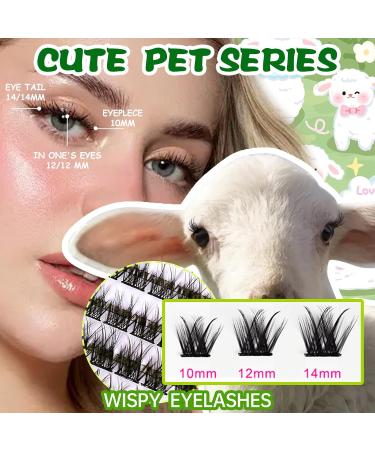 Bluesmurfs Self Adhesive Individual Lashes | Reusable No Glue Fake Eyelashes Clusters - Easy to Use Natural Eye Lashes I01 - Buy Online on SooperMarket.com