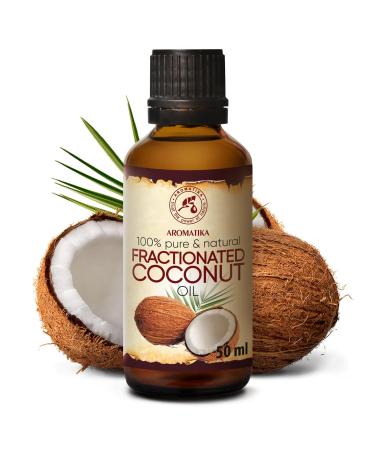 Fractionated Coconut Oil 50ml - 100% Pure & Natural Odorless Beauty Oil for Skin Hair & Massage - Best Essential Oil for Body & Facial Care - Buy Online on SooperMarket.com