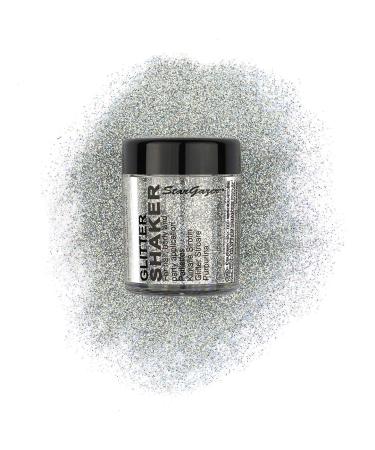 Stargazer Glitter Shaker Hologram. Cosmetic glitter powder for use on the eyes lips face body hair and nails.