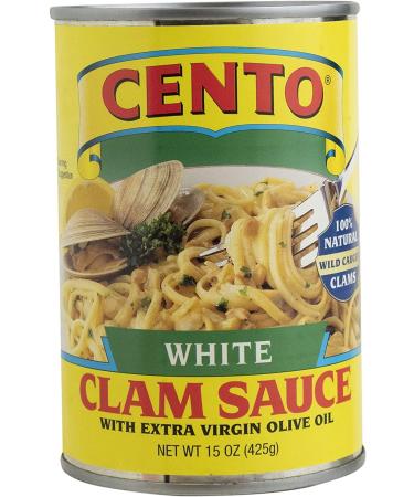Cento Italian Style White Clam Sauce, 15 Ounce (Pack of 6) White Clam Sauce 15 Ounce (Pack of 6)
