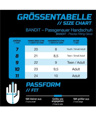 Buy Gripmode Bandit Hybrid Goalkeeper Gloves - Weather-Resistant GripTec Latex | Sizes 7-11 for Kids Teens & Adults - Buy Online on SooperMarket.com