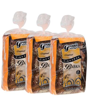 Greens Bakery Cinnamon Babka Kosher Cake - Pack Of 3/24 oz. 3 Loaves