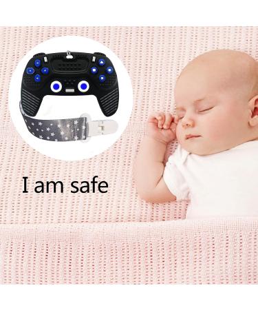 Teething Remote Control for Baby with Pacifier Clip  Funny Teethers for Baby for Baby Girl Or Boy Teething Toys for Babies 3-6 6-12 Months(Black) - Buy Online on SooperMarket.com