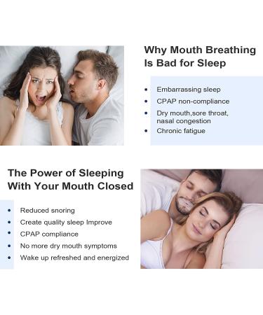 Sleep Mouth Strips - Gentle Nasal Breathing Aid for Better Sleep Quality - Reduce Mouth Breathing & Snoring (60pcs) - Buy Online on SooperMarket.com