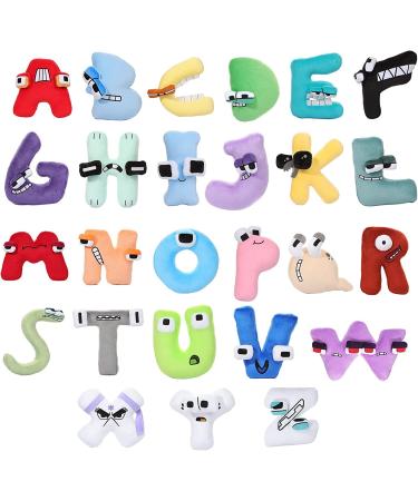 Maomoto Alphabet Lore Plush 26 Pcs Alphabet Lore Plush Toys Fun Stuffed Alphabet Lore Plush Figure Dolls Funny Plush Toy Gift for kids and Fans (20 cm)