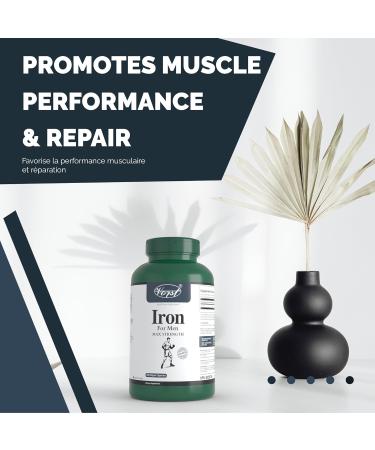 VORST Iron Supplement for Men Max Strength 180 Vegan Capsules | Made with Ferrous Fumarate | Alternative to Liquid | 1 Bottle 180 count (Pack of 1) - Buy Online on SooperMarket.com
