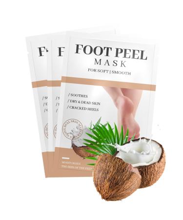 Foot mask 3 pair of feet peeling mask cornea remove foot mask foot mask socks Moisturizing ends for dry and cracked feet foot spa for men and women #10*3stk