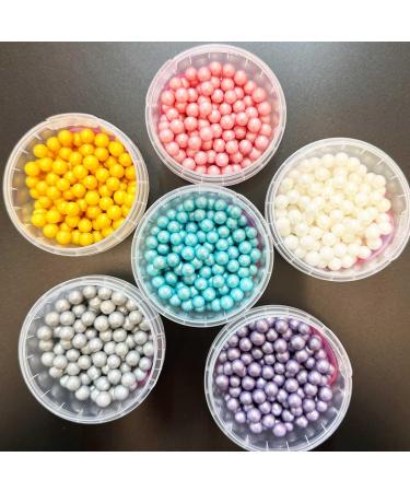 Pearl Glimmer Jumbo Mother of Pearl Cake Topper Sprinkles - 30g Edible Shimmer Balls - Ideal for Weddings & Parties - Buy Online on SooperMarket.com