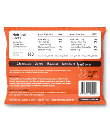 ChipMonk Baking High Protein Cookies Variety Pack - Low Carb & Gluten-Free Snack - Buy Online on SooperMarket.com