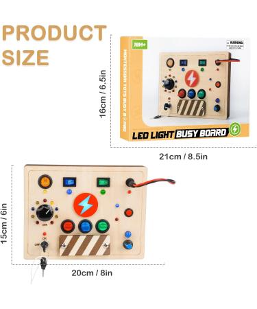 Joyreal Montessori Busy Board | Educational Wooden Toys for Toddlers 2-4 Years | Motor Skills Development - Buy Online on SooperMarket.com
