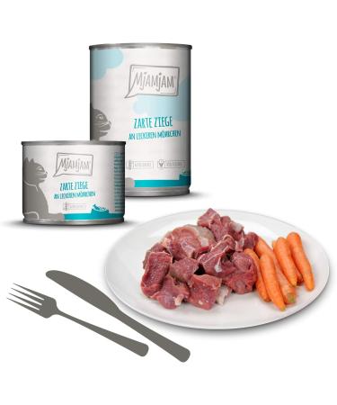 Mjamjam Premium Grain-Free Wet Cat Food - Tender Goat & Carrot 6-Pack (6 x 200g) - Extra Meat for Cats - Buy Online on SooperMarket.com