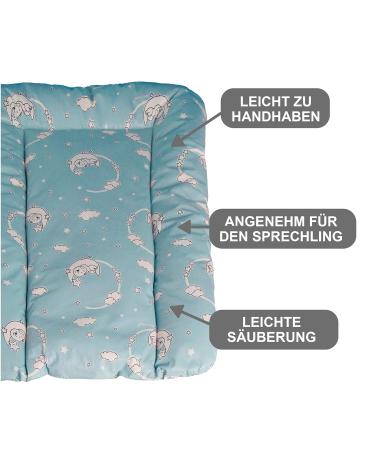 Babynness Waterproof Wrapping - High Quality Wipeable & Easy to Clean - Diaper Documents Organizer in Moon & Star Blue - 50x70 cm - Buy Online on SooperMarket.com