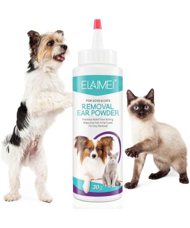 Ear Powder for Pets | 30G Safe Efficient Healthy Ear Wash Powder - Odor Removal Pet Accessories Ear Cleaner for Pets Rabbits Dogs Bunnies Puchen - Buy Online on SooperMarket.com