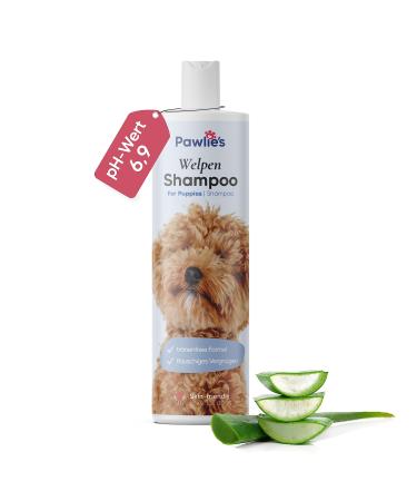Pawlie's (new) puppy shampoo sensitive - tear -free formula |Safe & natural dog shampoo for puppies and sensitive dogs of all breedsPerfume-free pH neutral (PH 7) skin and fur care