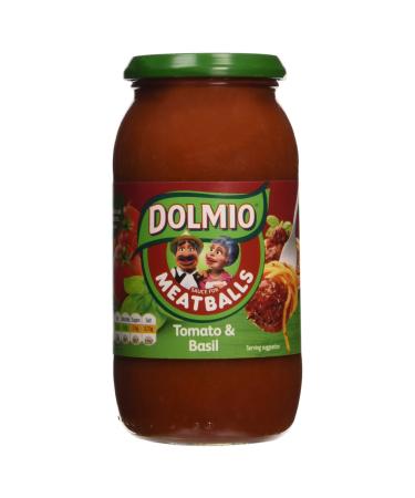 Dolmio Meatball Tomato and Basil Sauce 500 g Tomato Basil 500 g (Pack of 1)