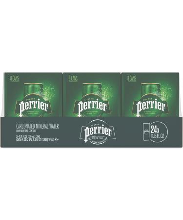 Perrier Sparkling Water, 11.15 Fl Oz Cans, 8 count (Pack of 3)