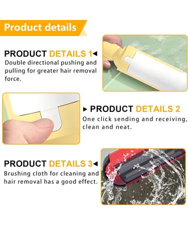 Reusable Lint Roller for Pet Hair - 2 Pack | Effective Animal Hair Remover for Cats & Dogs | Ideal for Carpet & Sofa - Buy Online on SooperMarket.com