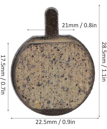 5 Pairs Semi-Metal Bike Disc Brake Pads | Electric Bike & Scooter Replacement - Buy Online on SooperMarket.com
