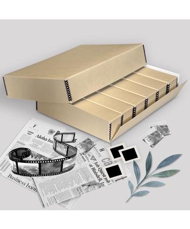 Lineco Archival Slide Storage Box 15.5x11.5x3 - Holds 840 Slides - Tan - 1 Pack - Buy Online on SooperMarket.com