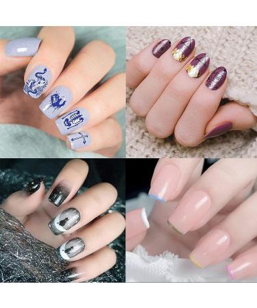 Buy 2-Piece Nail Art Stamper Set | Silicone Transparent Soft Stamp for French Nails | DIY Manicure & Nail Stamping Tools - Buy Online on SooperMarket.com
