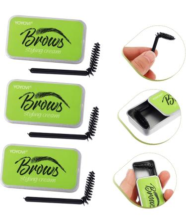 Angoily 3 Sets Natural Mascara Natural Brows Eyebrow Shaping Cream Woman Straight Cosmetics - Buy Online on SooperMarket.com