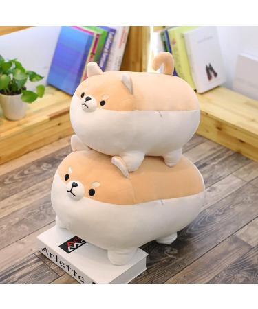 Aliangting 50cm Stuffed Animal Shiba Inu Plush Pillow - Cute Soft Corgi Dog Toy for Kids - Brown 19.7 - Buy Online on SooperMarket.com