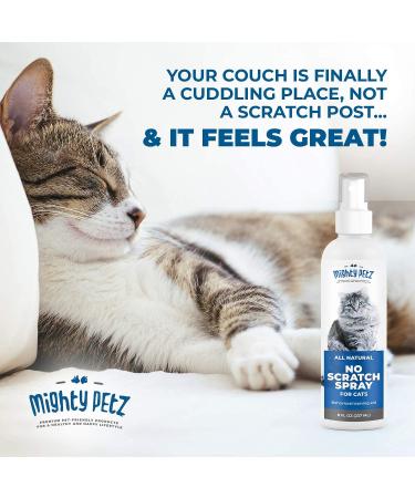 Mighty Petz Cat Repellent Spray for Furniture - Indoor & Outdoor Use | No Scratch | Alcohol-Free Deterrent | Behavioral Training Aid | Couch Protector - 8 oz - Buy Online on SooperMarket.com