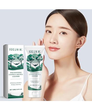 Pure Botanical Foaming Cleanser - Natural Tea Tree Extracts Centella Asiatica Extracts Soothing & Moisturising Exfoliator to Remove Pores & Blackheads (100ml) (1 piece) - Buy Online on SooperMarket.com