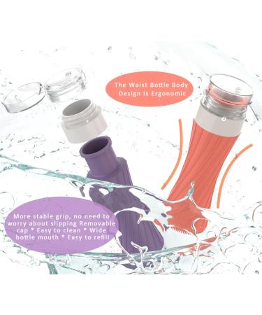 POPDIGITO 3 oz Silicone Travel Bottles Set - 4 Pack Colorful Squeezable Leakproof Containers for Toiletries - TSA Approved Refillable Bottles with Bag - Buy Online on SooperMarket.com