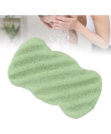Verdant Touch Exfoliating Face Sponge Plant Fiber Facial Sponge Reusable Exfoliating Face Cleansing Puff Washable Portable Bath Puff Green - Buy Online on SooperMarket.com