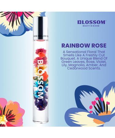 Blossom Roll on Perfume for Women Alcohol Free Rollerball Perfume Oil with Essential Oils Infused with Real Flowers Made in USA 0.20oz (Rose Violet Lily Magnolia Amber Cedarwood) Rainbow Rose Rose Rainbow 0.2 Fl Oz (Pack of 1) - Buy Online on SooperMarket.com