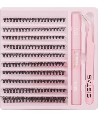 DYI Lash Extension Kit - 200pcs Individual Lashes, D Curl Volume Clusters, Lash Bond, Seal, Tweezers - Home Application Kit - Buy Online on SooperMarket.com
