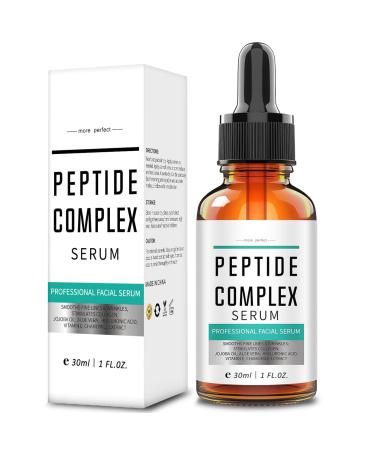 Peptide Complex Face Serum Anti Wrinkle Serum Hyaluronic Acid Serum For Reduce Crow'S Feet Forehead Wrinkles Even Skin Tone Face Care Hydrating Serum Suitable For All Skin Types 30ml
